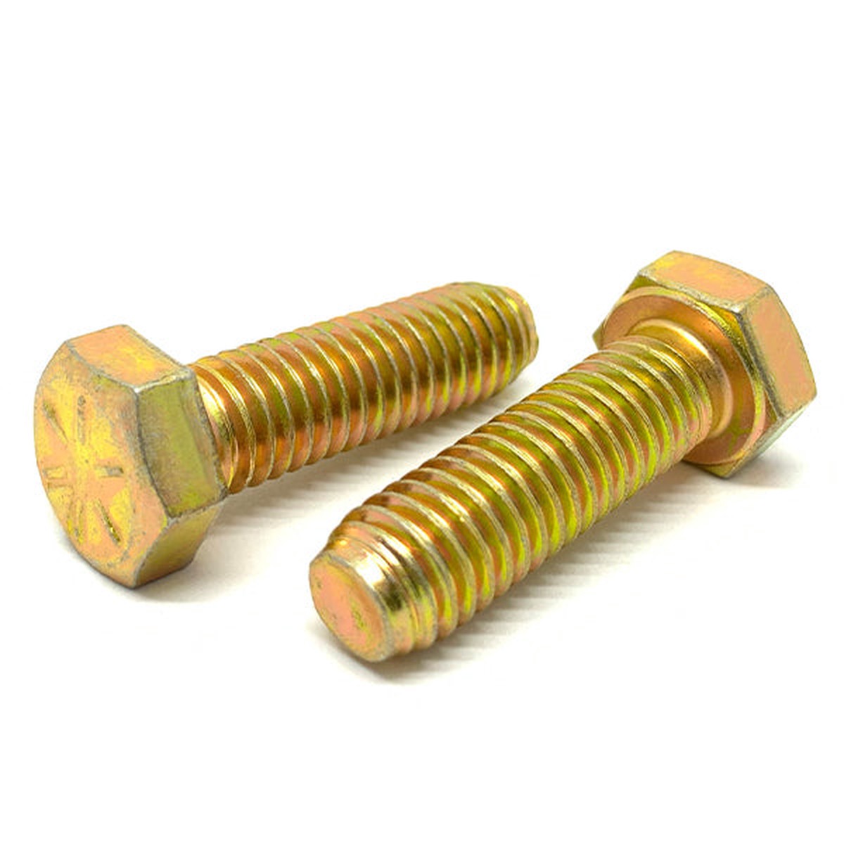 3/4-10x1" Hex Head Cap Screws Grade 8 USA Zinc Yellow