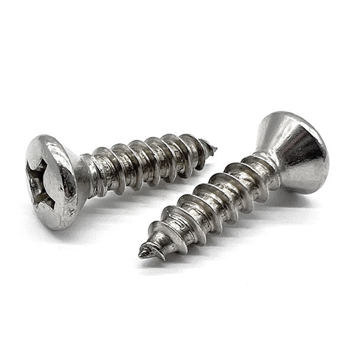 #6-18x1" 316 Stainless Steel Phillips Oval Head Type A Self Tapping Screws
