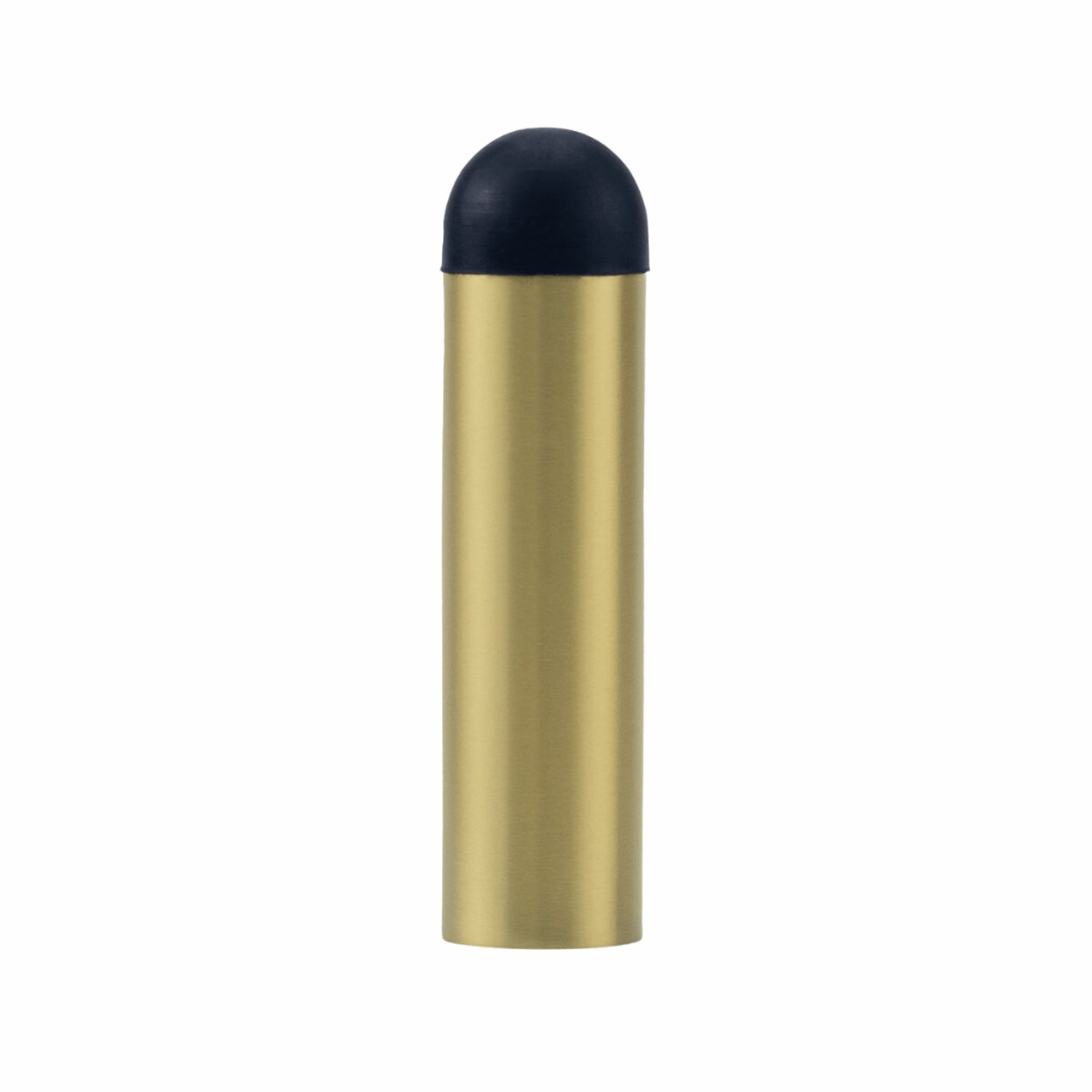 Lockwood Long Cigar Shape Door Stop Satin Brass