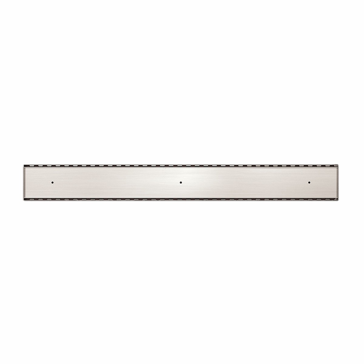 Nero Tile Insert V Channel 900x106mm Floor Grate 90mm Outlet Brushed Nickel