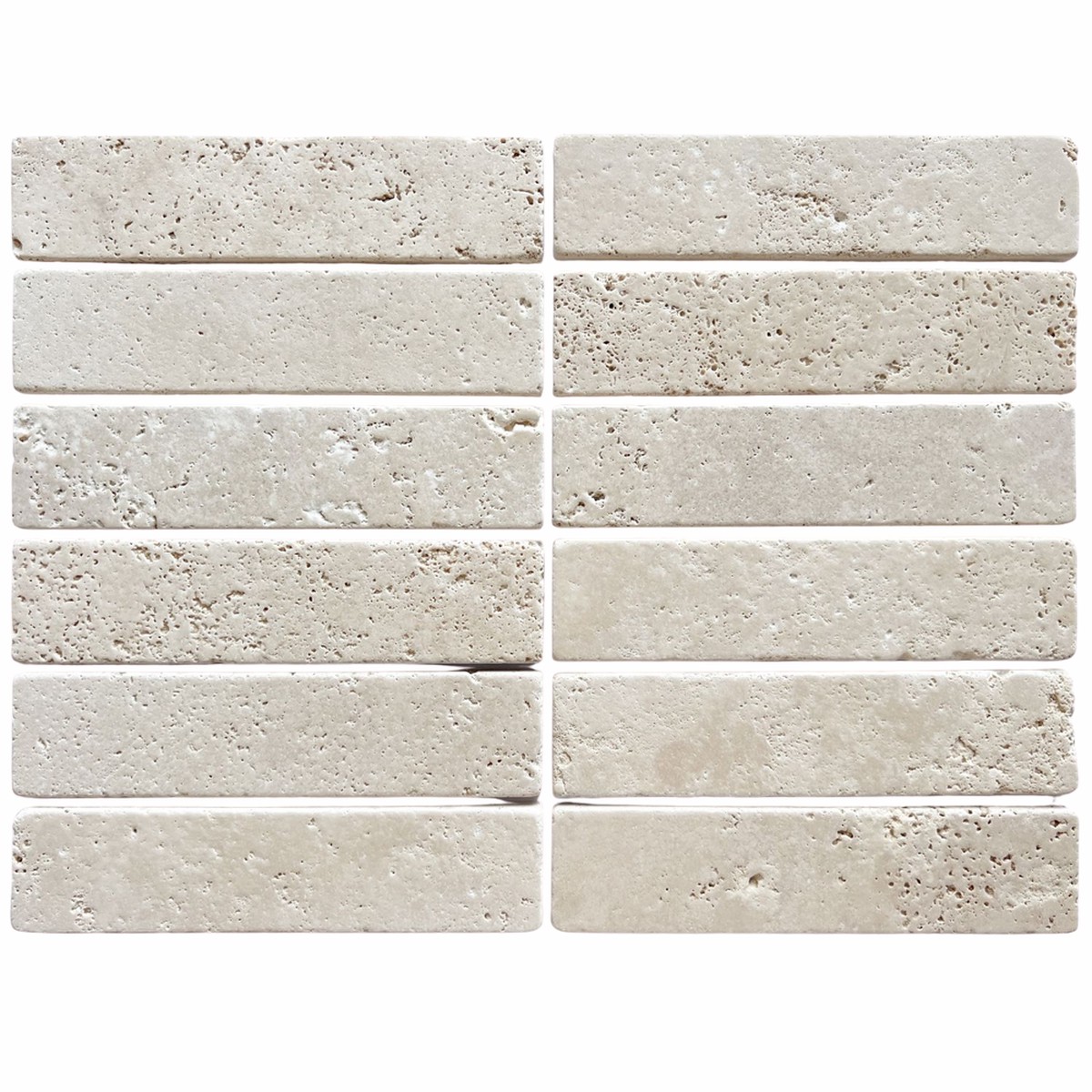 Tiles Fossil Beige Travertine Tumbled 50 x 200mm